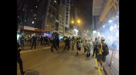 Hong Kong protesters retreat amid clouds of tear gas in Causeway Bay