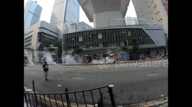 Newsflare Edit - Police fire tear gas on protesters in Wanchai