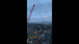 London sunset from Duck and Waffle