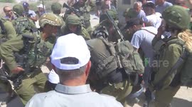 Palestinian activists staging sit-in protest clash with Israeli forces near the Dead Sea