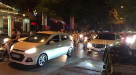Hanoi’s Sunday night traffic