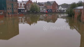 Flooding in Boston, Lincolnshire, UK