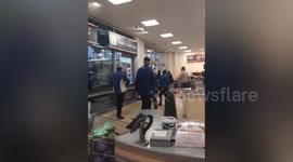 Gang of youths caught trying to smash their way into supermarket