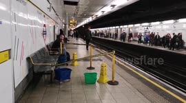 Heavy Rain hits Embankment Station