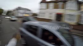 Road rager says hes going to run me over.