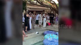 Beyonce's mother Tina Knowles strutted her stuff at Magic Johnson's star-studded 60th birthday bash in St Tropez