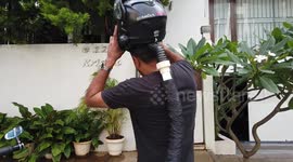 Indian techie keeps a cool head with custom air-conditioned helmet