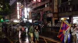 Rally in Taiwan Against Mainland China