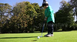 Talented UK three-year-old has been hailed the next Rory McIlroy due to his exceptional golfing technique