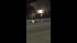 Kid got badly hurt from mini bike scooter at fountain and am centro ave