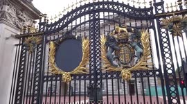 Royal crest missing from Buckingham Palace Gates after the Unicorn damage by delivery lorry