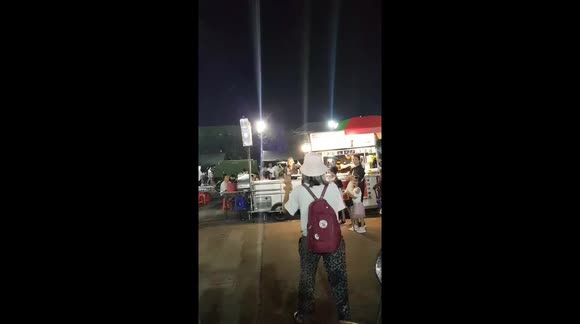 Catch it if you can - customer narrowly misses the flying ice cream