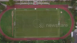 Drone footage football