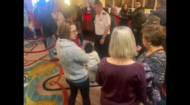 Norwegian Spirit passengers shout in the face of captain after protests break out