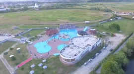 wedding drone footage wave people