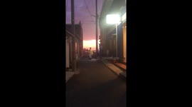 Sunset in Naoshima , Japan