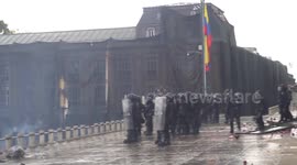 Student protest ends in riots with the police