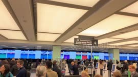 Queues at City Airport after Extinction Rebellion protests