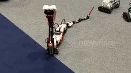 Robotic Lego snake featured among other machines at New Scientist Live 2019