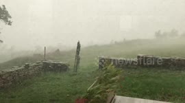 Severe thunderstorms hit the Nantes region this monday