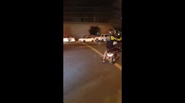Motorcycle Rider Pulls Big Wheelie In The Philippines