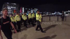 A Member Of The Public Who Was Not With The Extinction Rebellion Protestors Picks A Fight With The Police 