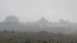 Mist forms over Northern Thailand as the country marks the first day of winter
