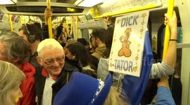 Remainer protesters spotted on People's March with very rude placard