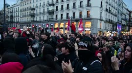 Demonstration in Madrid, Spain against the sentence of the process in Calalonia