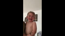 GIANT STUFFED BEAR SCARES TODDLER!