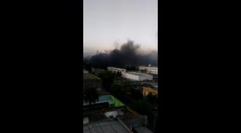 Chaos and fires in Santiago, Chile over protests at the Matta station of the city subway