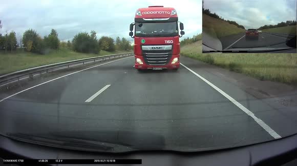 Dashcam catches dramatic moment truck slams into back of UK driver ...