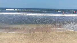 Big Water Waves In Ras El Bar Beach