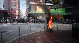 Hong Kong Protesters March Oct. 20