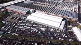 Drone captures what could be Britain's most expensive car park