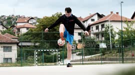 dribbling soccer slow motion