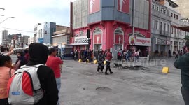 Protests in the city center because of people's discontent over the president’s demands