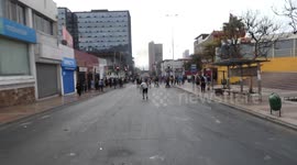 Protests in the city center because of people's discontent over the president’s demands