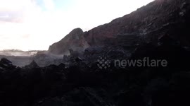 Explore a newly created lava tube inside Fissure 8 from the Hawaii Kilauea Eruption of 2018