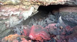New lava tube entrance from Fissure 8 and the Hawaii Kilauea Eruption of 2018