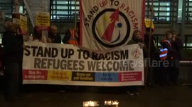 Moment of silence for the 39 dead migrants at the Home Office vigil in London