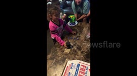 Dice stacking perfection by 6 year old kid