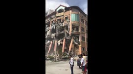 Hotel collapses after strong earthquake hits the Philippines