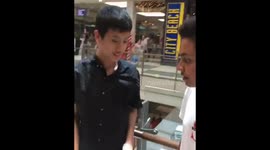 Insane shouting reaction on an easy trick