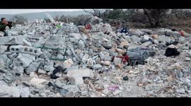 Lone puppy remains after mother died during a US raid that killed Isis leader