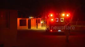 DUI driver taken into custody after coming off freeway and crashing into building in California