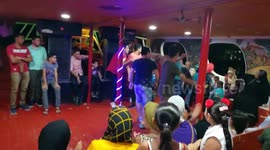 Crazy Acting Show On Floating Ship