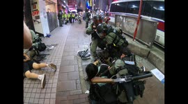 Hong Kong protesters arrested after attempted Bank of China break-in