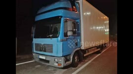 Police find 41 migrants alive in refrigerated lorry in Xanthi, Greece