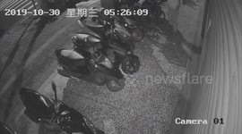 Shop staff disgusted after desperate passer-by poos on next to row of parked motorcycles